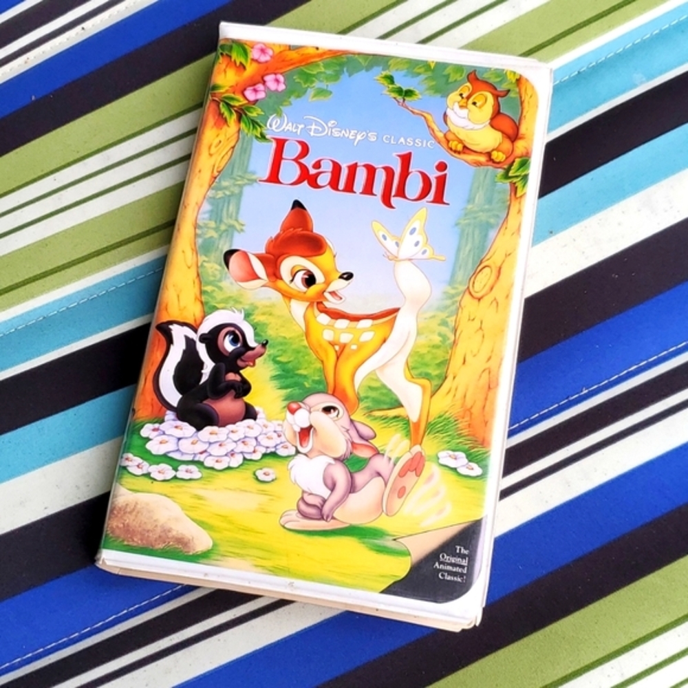 Vintage BAMBI 🦌 Black Diamond Disney Classic VHS Video VCR MOVIE TAPE w Case